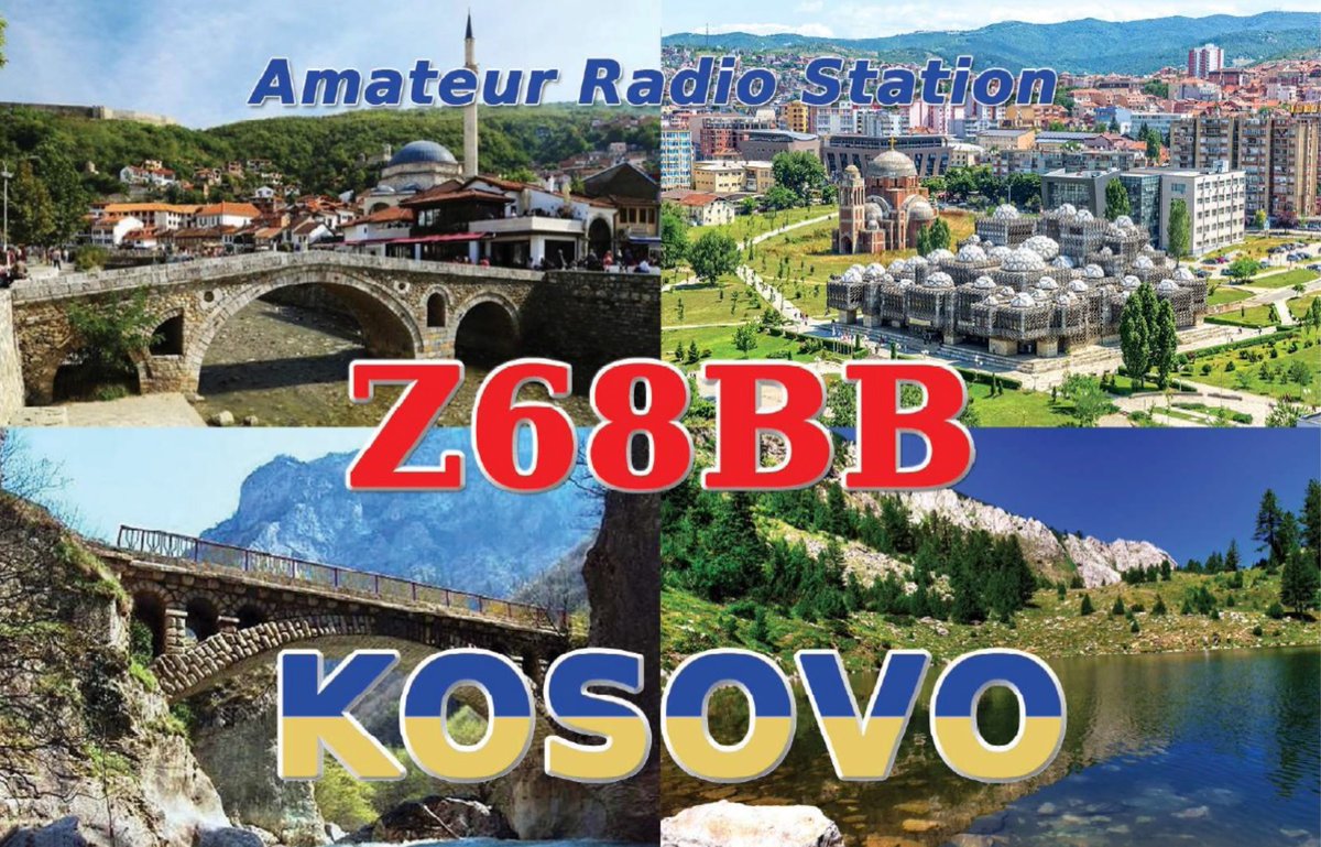Rare european territory on the air.
#QSO #hamradio #UR4CTA #cw #Ukraine #Kyiv #Kosovo #Pristina #Z68BB