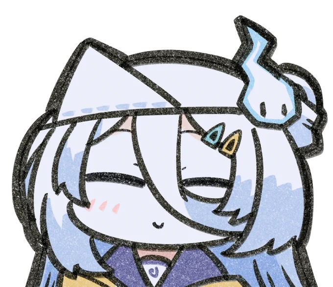いろんな表情の涼月すいさんかいた (再掲)   #心霊あーと #いろんな表情のvtuberさん