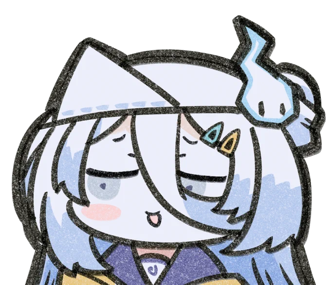 いろんな表情の涼月すいさんかいた (再掲)   #心霊あーと #いろんな表情のvtuberさん