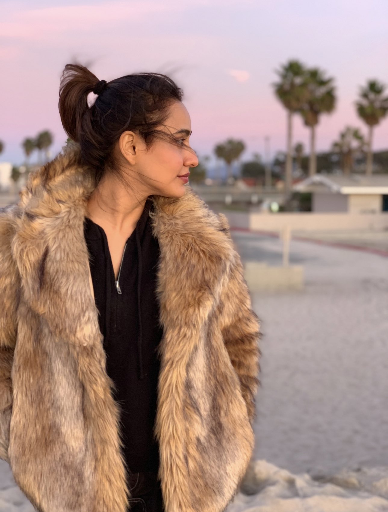 Topshop vintage cheap fur coat