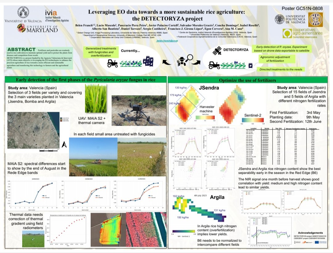 Ana Mª Cano Arribas (@anacanoarribas) on Twitter photo El pasado mes de diciembre el Proyecto ##Detectoryza, coordinado por #uniana y cofinanciado por <a href="/GVAavi/">IVACE+i Innovación</a>, fue excelentemente. presentado en el Meeting anual de la Unión Geofísica Americana, AGU, en San Francisco-California, por la Dra. <a href="/belenfranchgras/">Belen Franch</a> a quien damos las gracias. El pasado mes de diciembre el Proyecto ##Detectoryza, coordinado por #uniana y cofinanciado por <a href="/GVAavi/">IVACE+i Innovación</a>, fue excelentemente. presentado en el Meeting anual de la Unión Geofísica Americana, AGU, en San Francisco-California, por la Dra. <a href="/belenfranchgras/">Belen Franch</a> a quien damos las gracias.