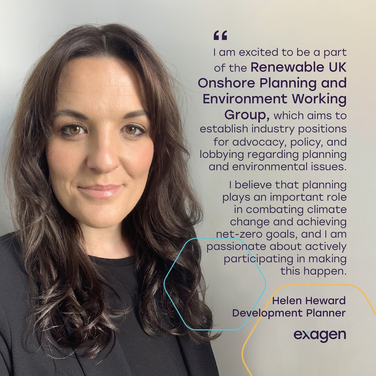 📣 We are proud to announce that Mark Rowcroft, Exagen MD <a href="/Windy_Gent/">Mark</a> will be joining <a href="/RenewableUK/">RenewableUK</a>'s working group on System Flexibility &amp; Services, and Helen Heward, Development Planner will be joining the Onshore Planning group. 
👏 Well done to both #RenewableUK #GreenEnergy