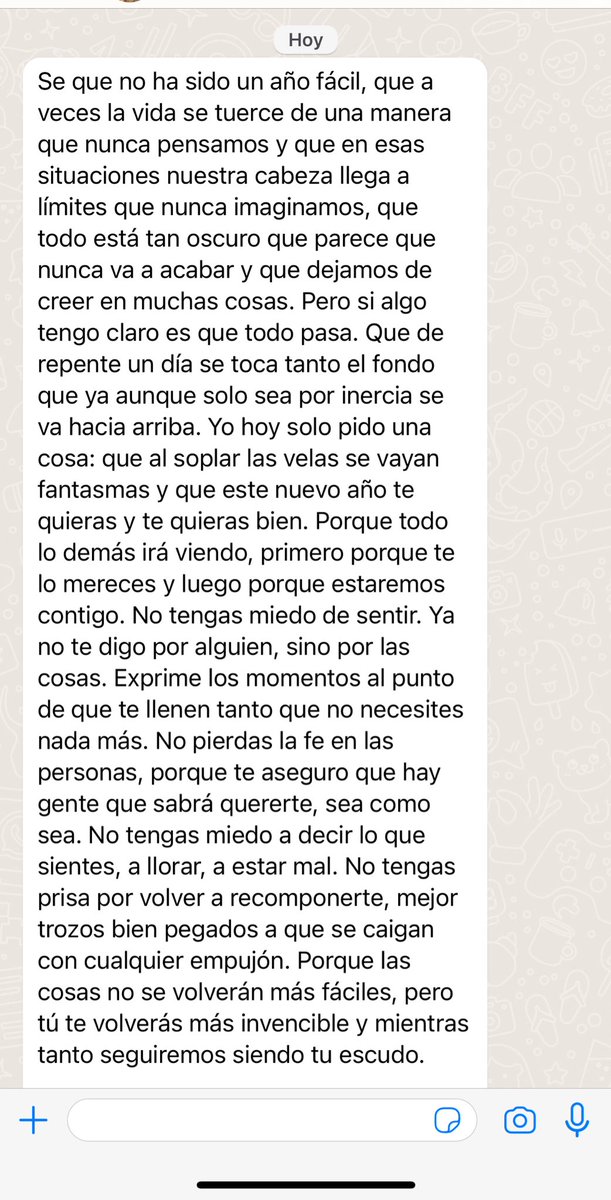 LauraCamposss's tweet photo. Mi amiga Patri me ha felicitado diciéndome esto❤️‍🩹 https://t.co/PgDvwyX7Hl