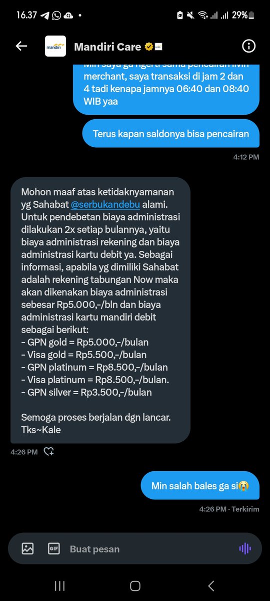 skybluvvv's tweet photo. @mandiricare min tolong bales dm lagi, tadi salah balesnya aku bukan @.serbukandebu 😭 https://t.co/HTWIUmChxK