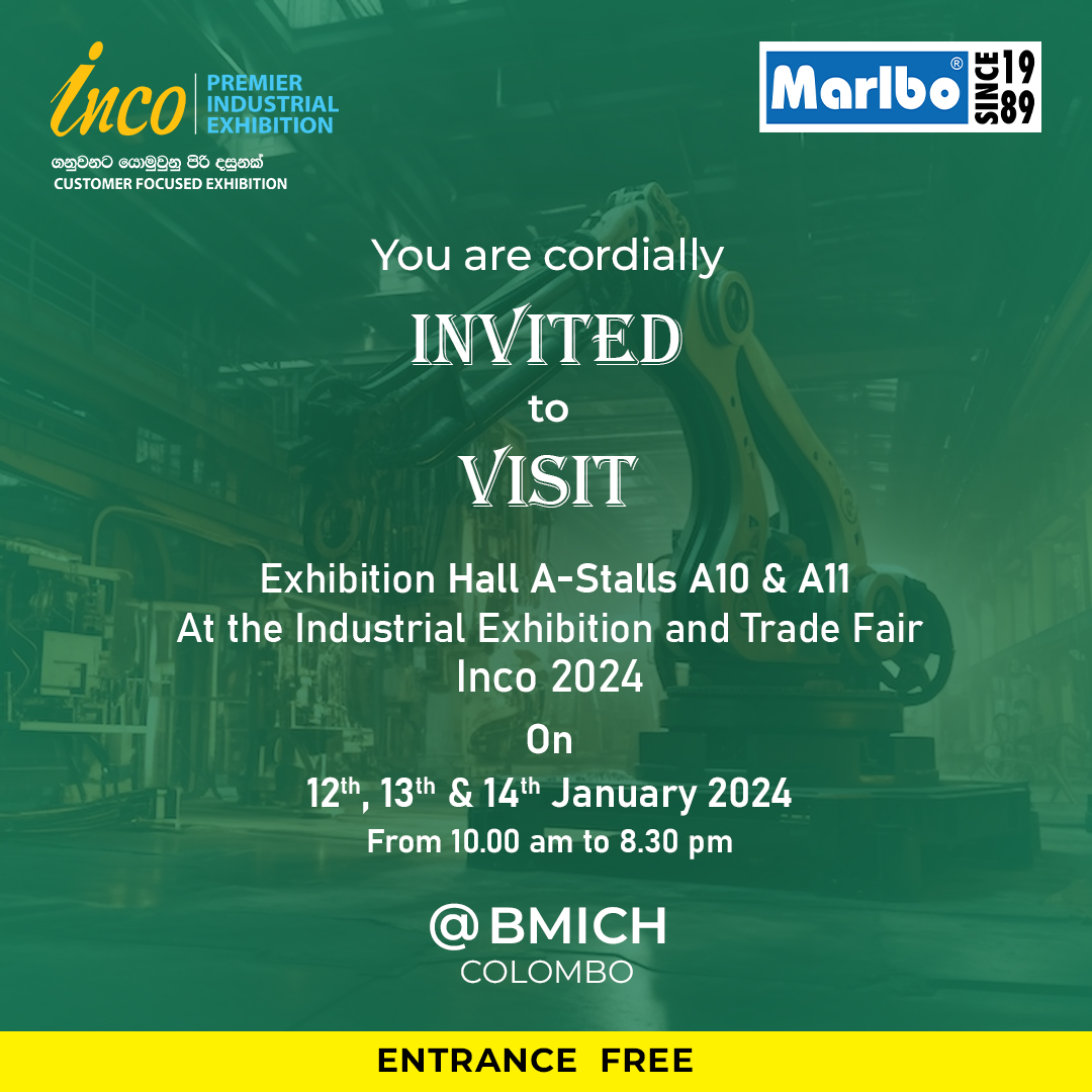 We look forward to seeing at stall No.10 & 11
Entrance Free
#marlbo #inco #exhibition #stalls #BMICH #visit #engineering #civilengineer #technician #technology #constructions #buymarlbo #onlineshop #BuyNowOnline