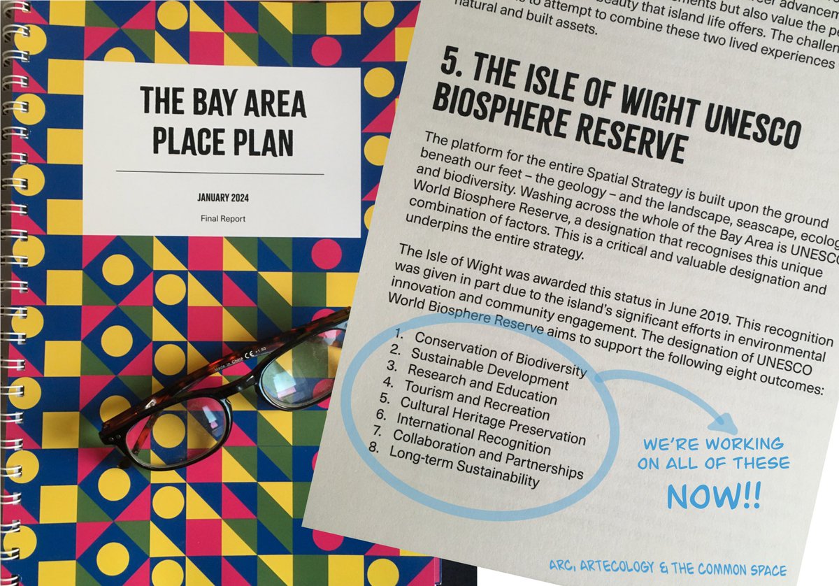 Bay Area Action Plan. We’re on it! <a href="/iwight/">Derek Johnstone</a>, Sandown Town Council, Lake Town Council, Shanklin Town Council, people and businesses of the bay - let’s support each other to do this!
#iwbiosphere #sandownbay #university #research #HE #FE #fieldstudy #education #UNESCO