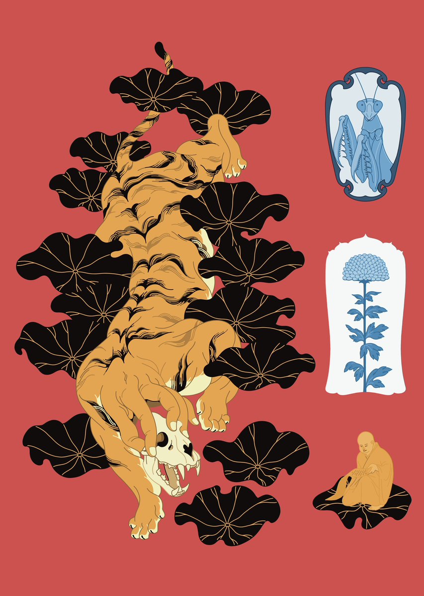 「アジア風の絵。」|ぱいせんのイラスト