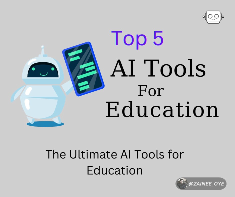 Top 5 AI Education Tools To Explore in 2024    

1 ) Chatbase .Co  →  Build an AI chatbot trained on your data   

2) Quizgecko. Com    →   AI-powered quiz generator to make unique trivia questions & answers.     

3) WolframAlpha. Com  →  Compute expert-level answers in Math,…