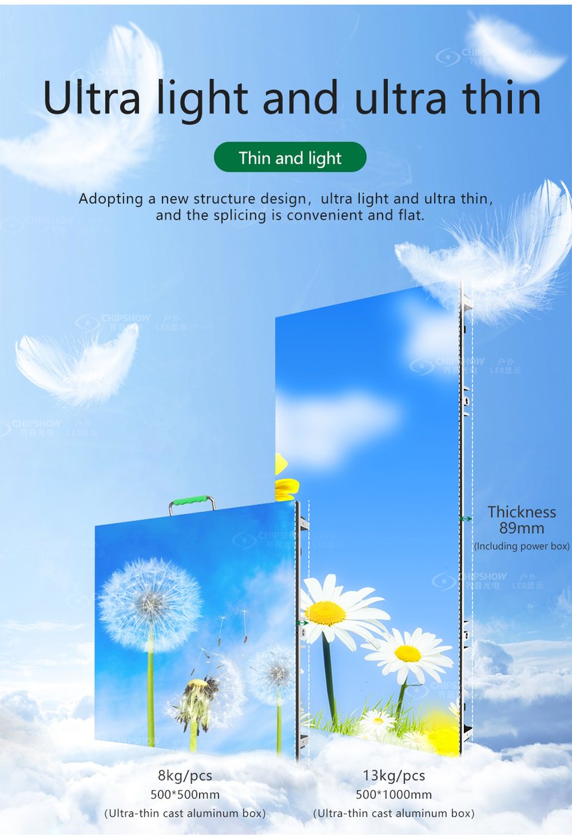 chipshowledsign's tweet image. Chipshow C-Lite-Plus
If you are looking for a LED display solutions that have features of #minimalist_design with #one_key_dissamble system, #ultra_light #ultra_thin #aluminum_frame cabinet, simple installation process, suitable for various types of events such as #shopping_mall
