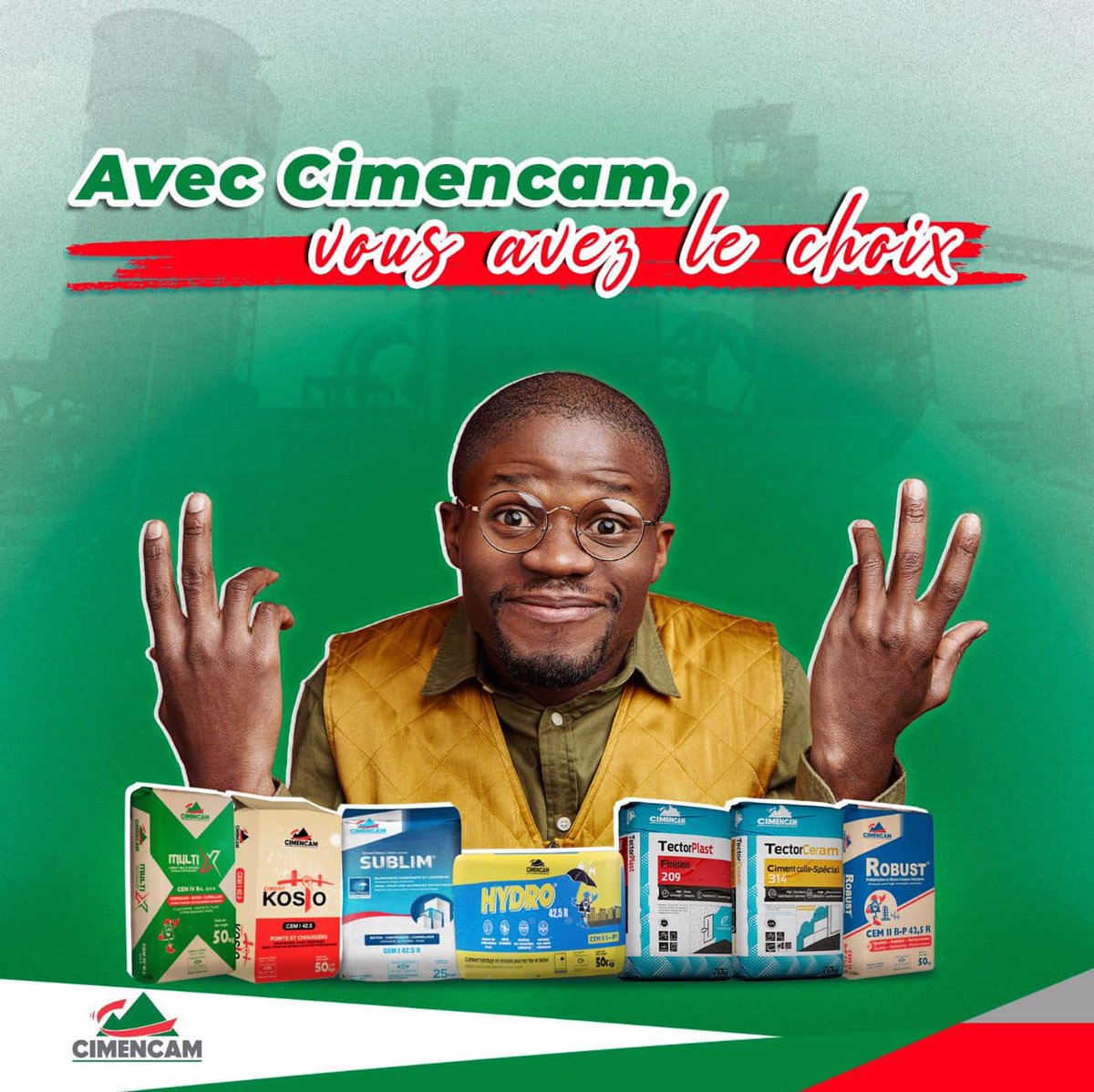 Cimentcameroun's tweet image. Avec une gamme de 7️⃣ produits variés et spécifiques, nous sommes fièrement la seule cimenterie au Cameroun 🇨🇲avec une gamme si garnie.✌🏾

Avec Cimencam, vous avez le choix.✅

cimencam.com/fr/produits-et…

#Cimencam #Produits #Ciments #Gamme