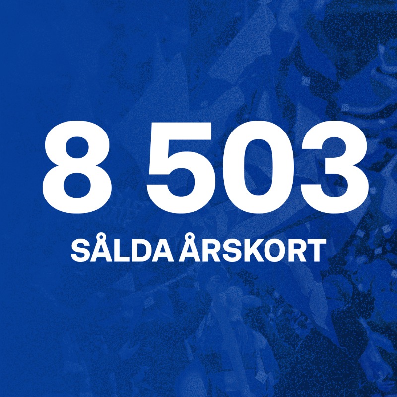IFKGoteborg's tweet photo. 🎉| Alla ser på Blåvitt!

Vi har nu passerat 8 500 sålda årskort. Vår högsta siffra – någonsin!

Du som ännu inte säkrat din plats på Gamla Ullevi 2024 kan göra det här ⤵️

#ifkgbg