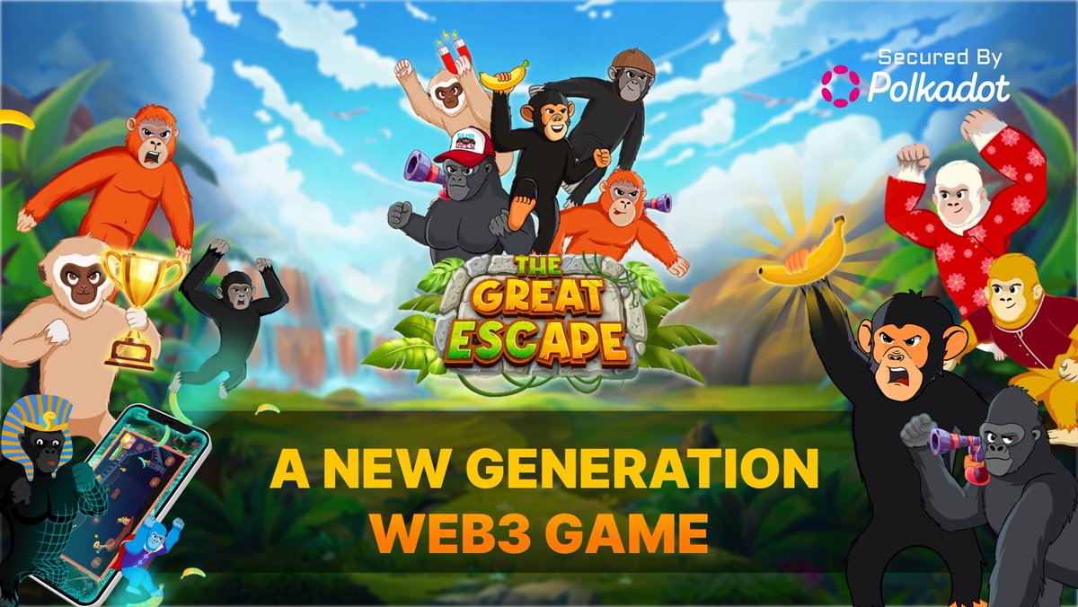 The Great Escape is a casual game leveraging the Polkadot and Moonbeam tech stack to lower the entry barriers to Web3 gaming. Free-to-play Gas-less Join the game from any chain Deposit/Withdraw tokens on your account from/to any-chain 🧵 Discover our new-generation Web3 game...