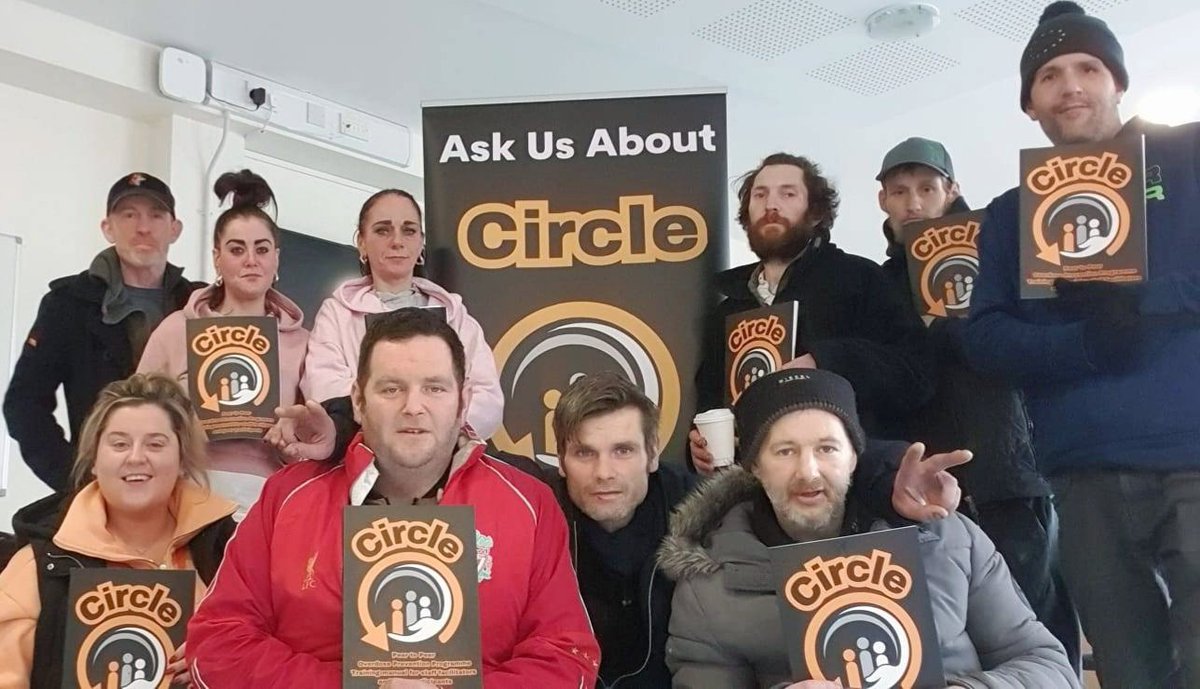 We have started #2024 off right! 
Our #Limerick & #Dublin Circle #Peer2Peer #OverdosePrevention programmes have both launched, with peers & staff working together to train people in their community on how to prevent & manage ODs.
This is our #Limerick group working together 👇