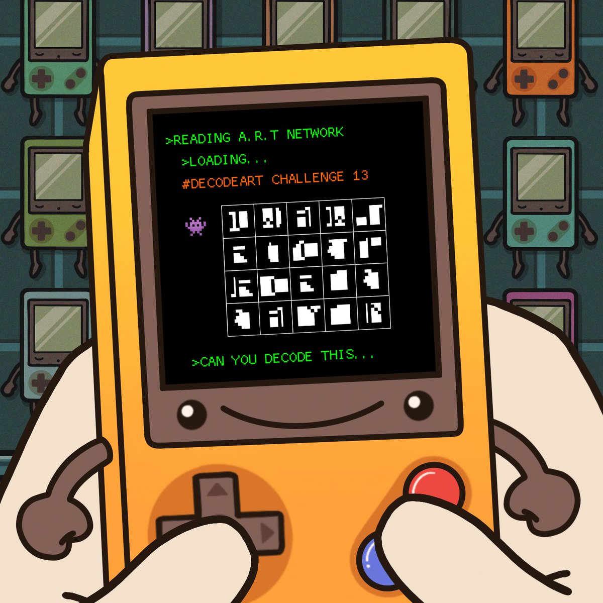 artbotsNFT's tweet photo. Things are getting exciting, as we arrive at Challenge 13. Let's focus on the positives, but appreciate the negatives too. π
Can you solve this?
#ArtAwakens #DecodeART https://t.co/VZc3r3SEI9