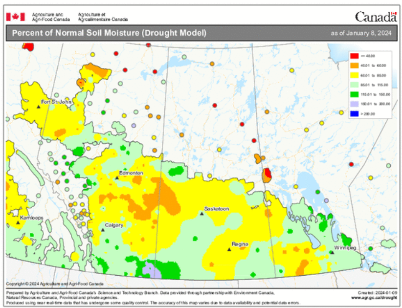 #Canada🇨🇦 soil moisture in the Prairies appears to be improved compared ...