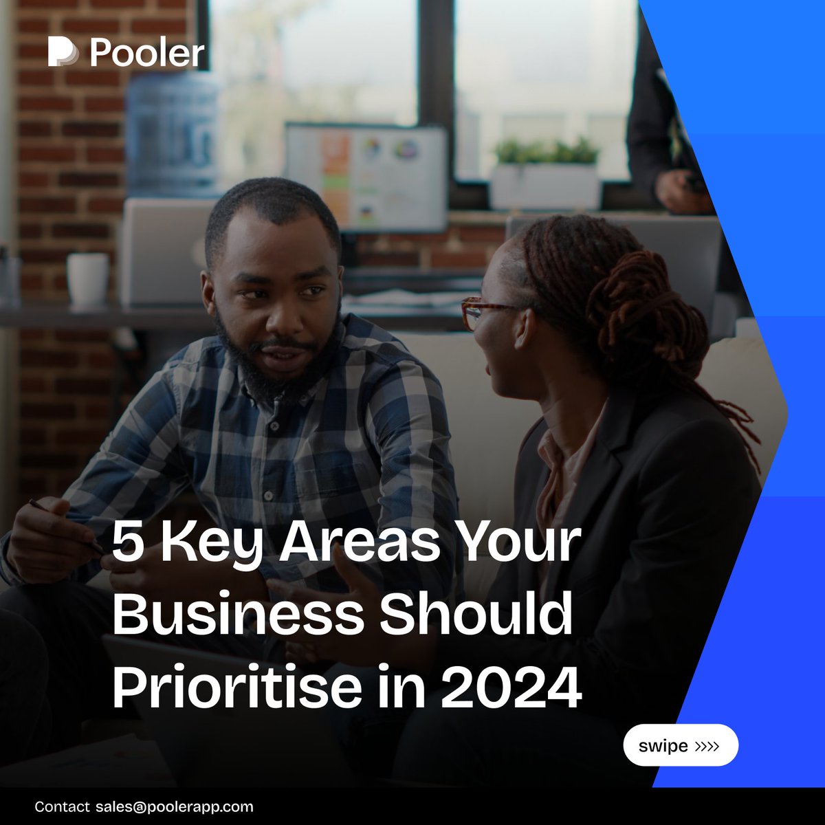 Poolerapp_'s tweet photo. Ready to take your business to the next level this year? 🚀

Here are 5 areas you should focus on improving if you want to increase your sales and boost your revenue in 2024 👇🏾 https://t.co/771Z5js9mL