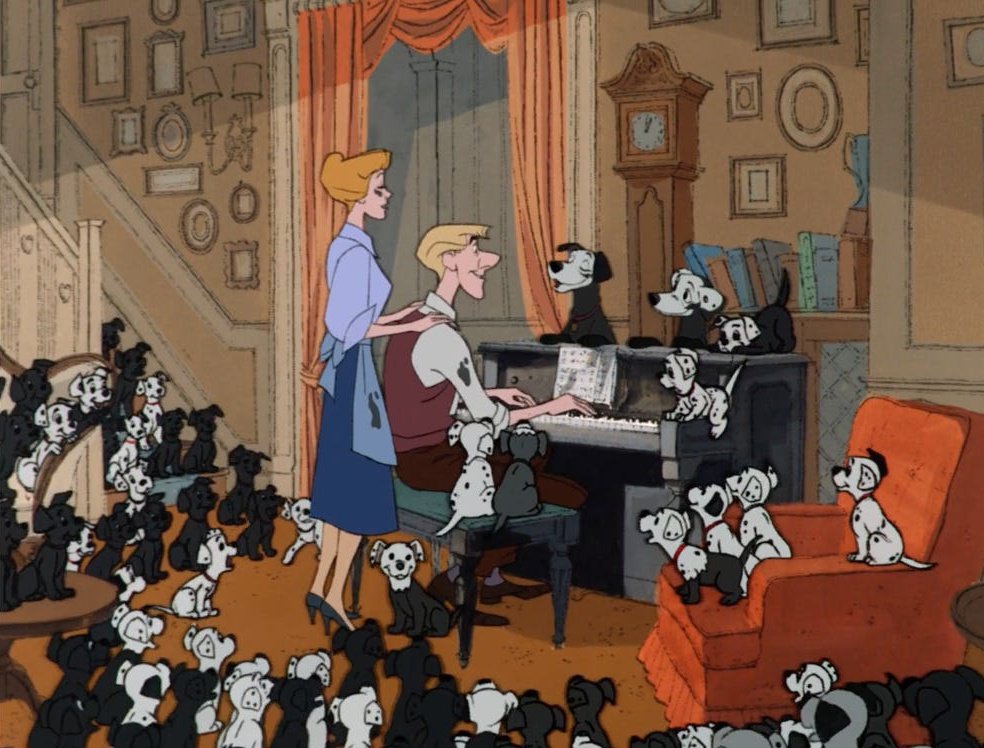 DisneyReact's tweet photo. 🎂 Un día como hoy hace 63 años se estrenaba '101 Dálmatas' ⚪️⚫️

Fue la primera película de la historia en utilizar xerografía en animación, gracias a esta técnica se pudo producir con la mitad del presupuesto y adquirió ese estilo sucio y desdibujado tan característico https://t.co/dy0O8UWJ11