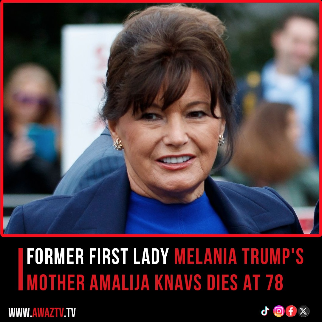 Former first lady Melania Trump's mother Amalija Knavs dies at 78
Former First Lady Melania Trump shared the heartbreaking news of her mother's passing on Tuesday.
#USFirstLady #MelaniaTrump #AwazEnglish