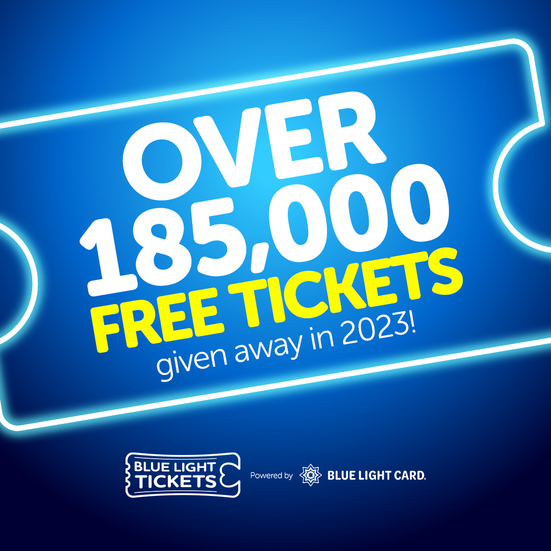 bluelightcard's tweet photo. Don't miss out on free tickets in 2024! 🎫

Last year, over 185,000 tickets were given away through #bluelighttickets to events across the UK! 💙

All Blue Light Card members can sign up today. 👇
https://t.co/0w4p61QWuB https://t.co/OVxgaPZ90Q