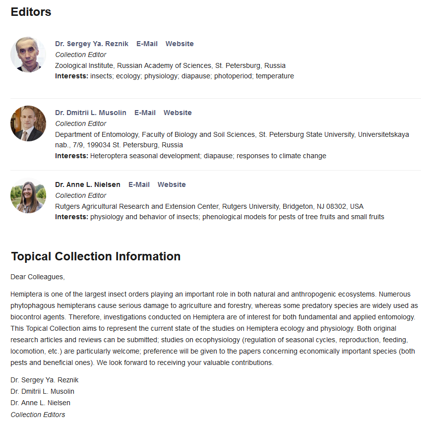 Insects_MDPI's tweet photo. #TopicalCollection "#Hemiptera: #Ecology, #Physiology, and Economic Importance" 

🔥Enjoy reading the 18 published papers and welcome to submit your articles on this topic!
https://t.co/JW5NIu4UyC
#biologicalcontrol #pest #Halyomorphahalys #aphid #stinkbugs https://t.co/BMGPh0drtv