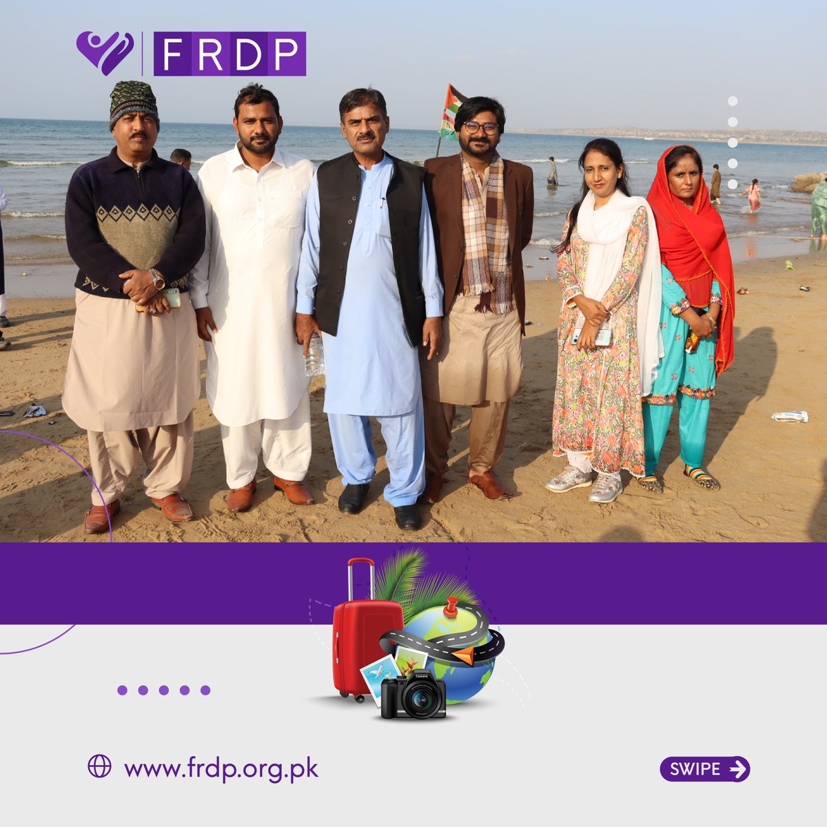 frdpPakistan's tweet photo. 🌊✨ Unforgettable moments at Gadani Beach, Balochistan! 🏖️🌴 Our amazing FRDP team bonded and rejuvenated during our annual retreat. 🚌🌅 Share your favorite memory in the comments and spread the good vibes! 👇💬 Don't forget to like, share, and tag friends! 🚀👥 https://t.co/Klb6PLoihE