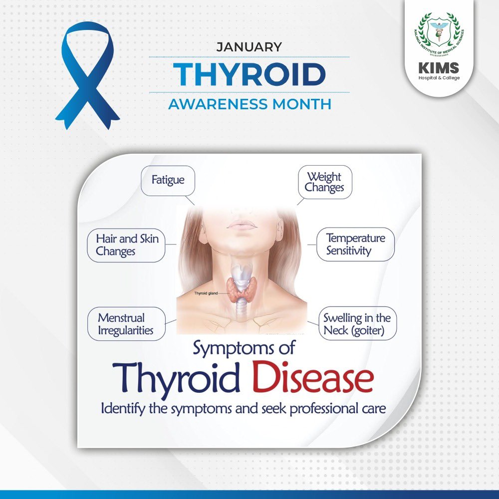Embracing the start of the year with awareness and empowerment! 
January is Thyroid Awareness Month, shedding light on thyroid health, diseases, and cancer. Let's unite in understanding, supporting, and advocating for thyroid wellness. 
#ThyroidAwareness #HealthyThyroid