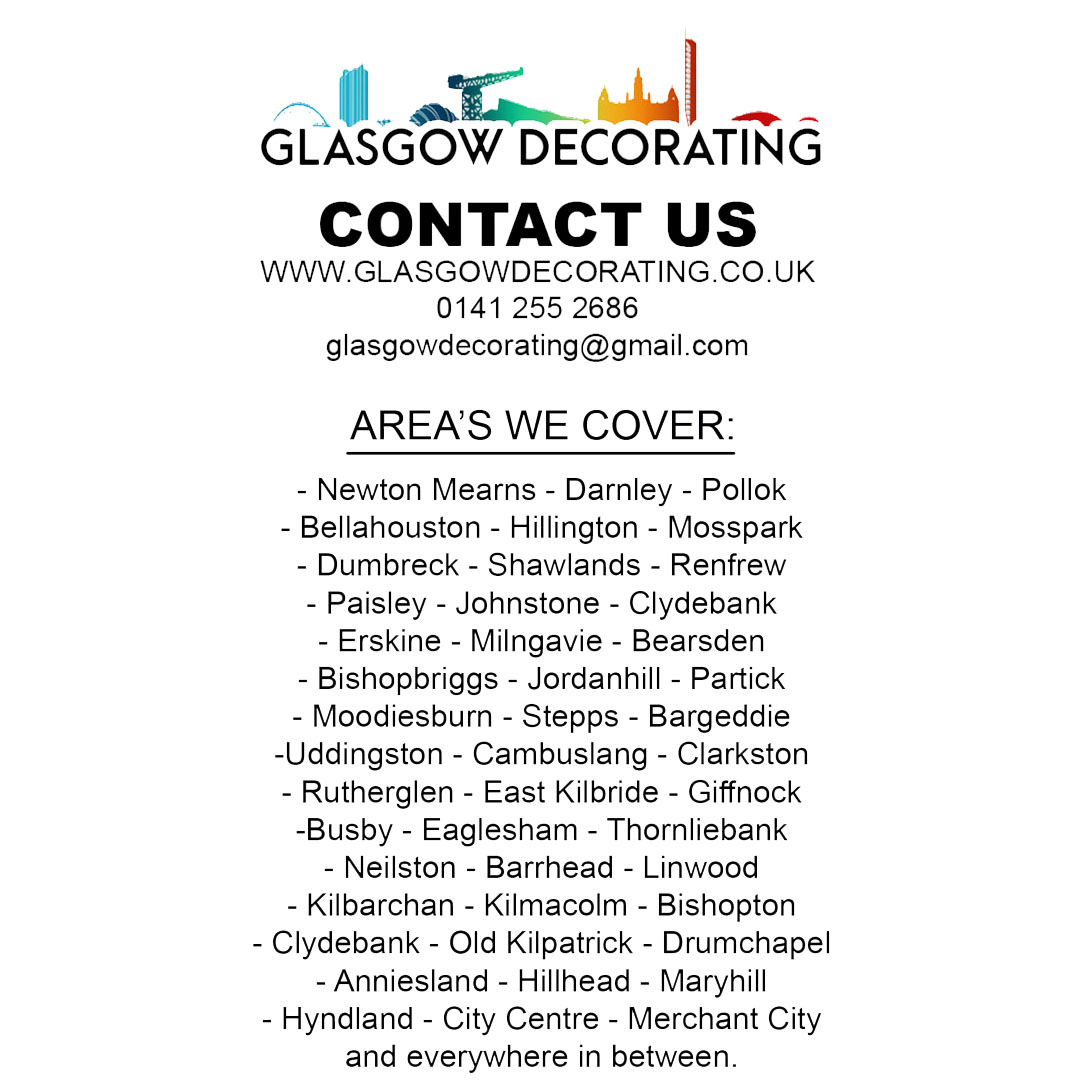 Looking to get your house decorated in 2024?

We're out and about this week providing free quotes.

If you're interested, don't hesitate to get in touch with us.

DM us here.

Visit our website at glasgowdecorating.co.uk 

Or email us at glasgowdecorating@gmail.com