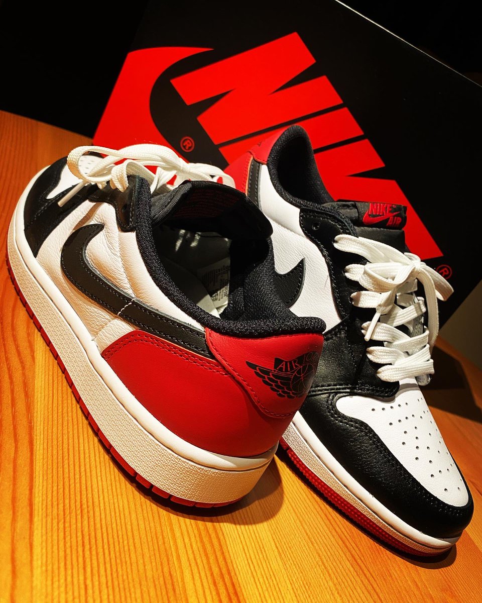 paraemon0224's tweet photo. Nike Air Jordan 1 Retro Low OG "Black Toe"👟

お気に入りの一足🤩
この子は本当に合わせやすいですね♪

#nike
#nikeshoes
#nikejordan 
#nikejordan1
#nikeair
#nikeairjordan
#nikeairjordan1
#air
#airjordan1
#airjordan
#airjordans
#jordan1
#jordan
#jordans
#jordanlow
#nikejordan1low https://t.co/sdJ9wuQw3s