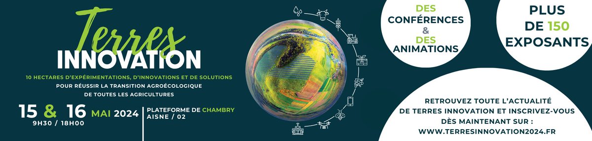 Coopceresia's tweet photo. 🌎💡C'est l'heure de vous inscrire pour Terres INNOVATION 2024 !
Par ici 👉 https://t.co/hiaM37P5up
😎On vous attend nombreux !
#terresinnovation2024 #agriculture #experimentations #transitionagroecologique https://t.co/YTCTKyvsZZ