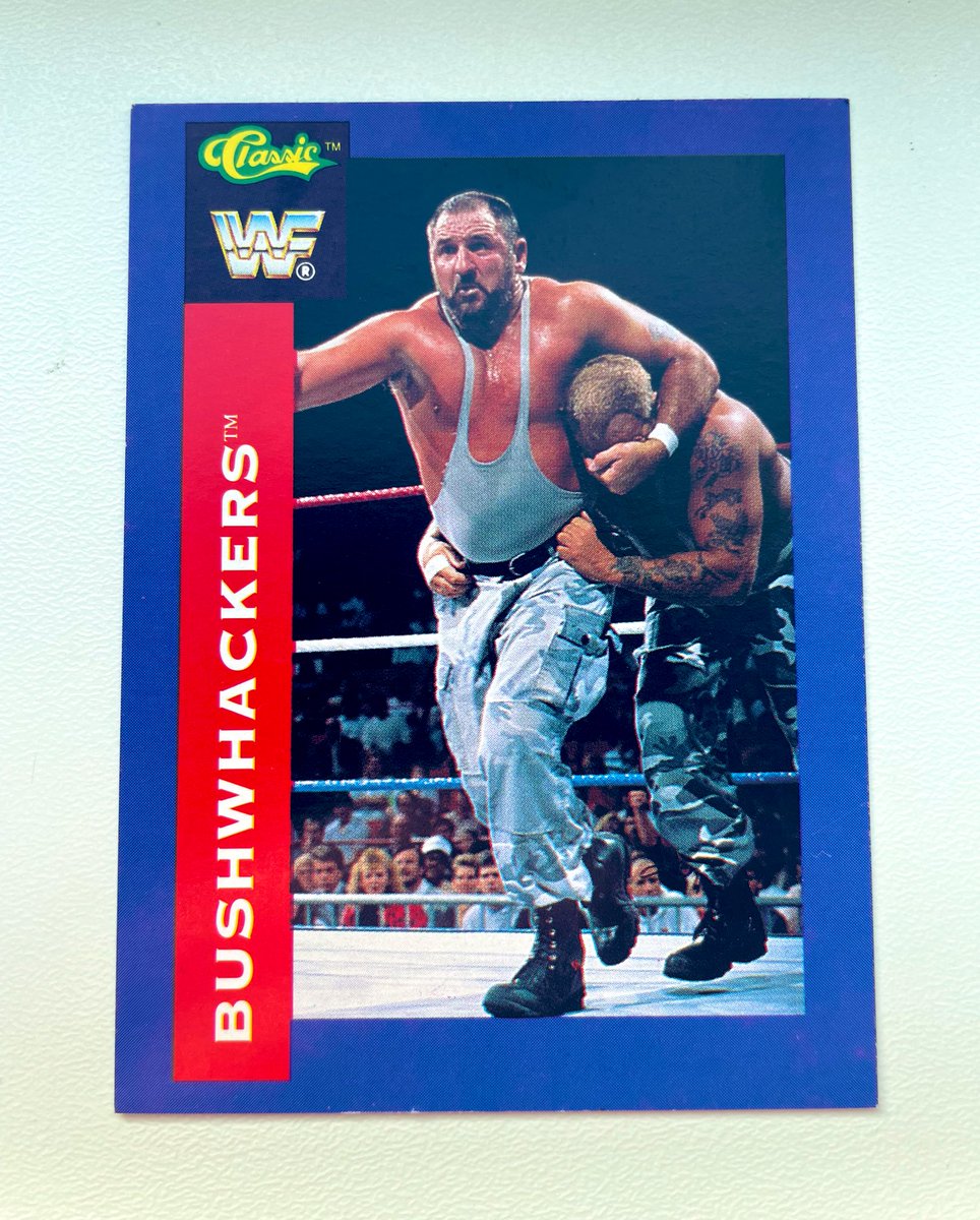 ShoneCold's tweet photo. π¦ #WrestlingCardWednesday
WWF Classic 1991 Series
ππͺ Woahhhh Yeahhhh ππͺ
Great shot of Luke & Butch The Bushwhackers as they are about to deliver the Bushwhacker Battering Ram !!
@BushwhackerLuke
#TheBushwhackers #RIPButch
83/150 https://t.co/A3FnYJhv7W
