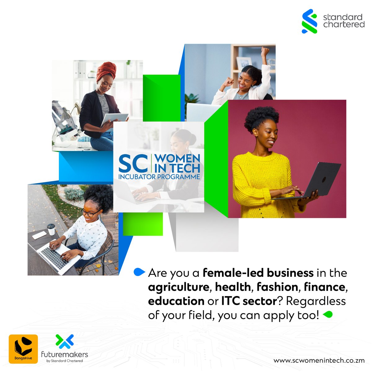 BongoHive's tweet photo. 2 Days till Applications Close! 

Please complete your applications for the SC Women in Tech Programme before the deadline on 12th January 2024.

Apply today: https://t.co/Kh0ptfI5If

#SCWomeninTechZM https://t.co/d9zkwkmH44