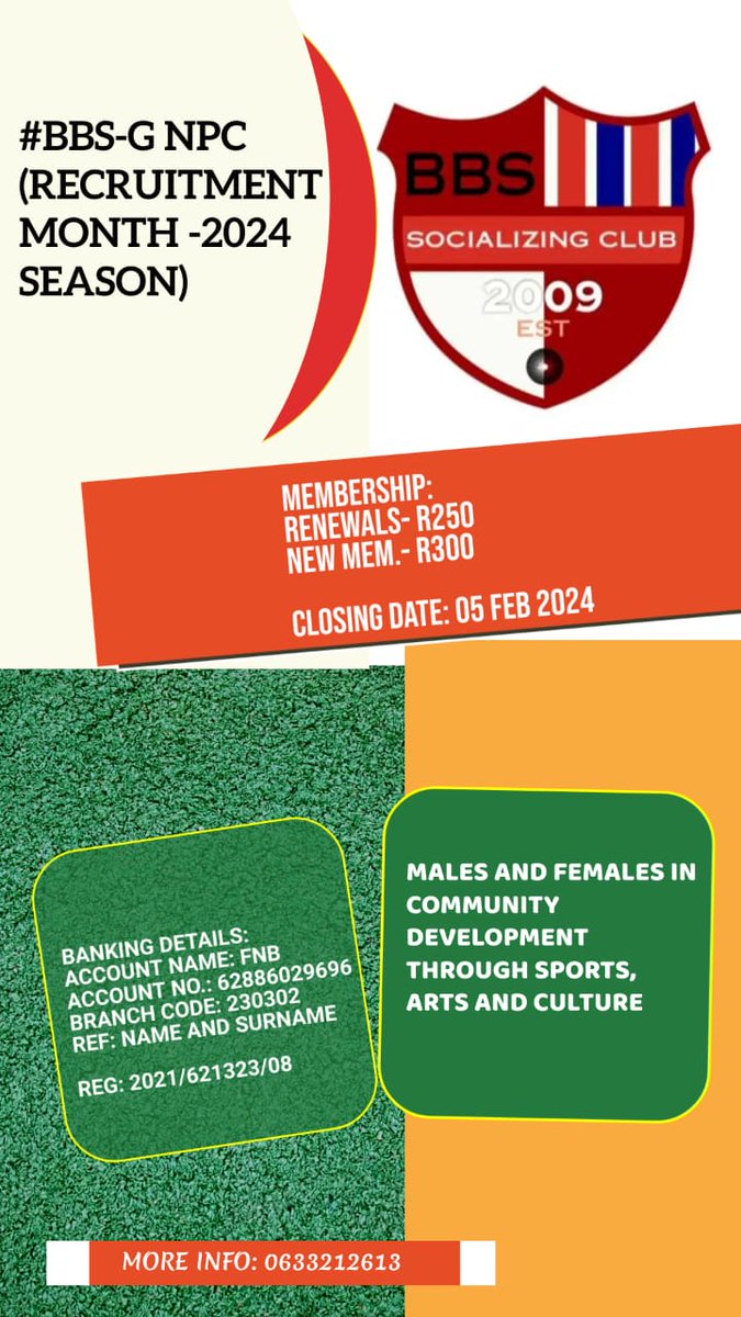 We are back, 2024 Season. Sports, Arts and Culture Activist be part.