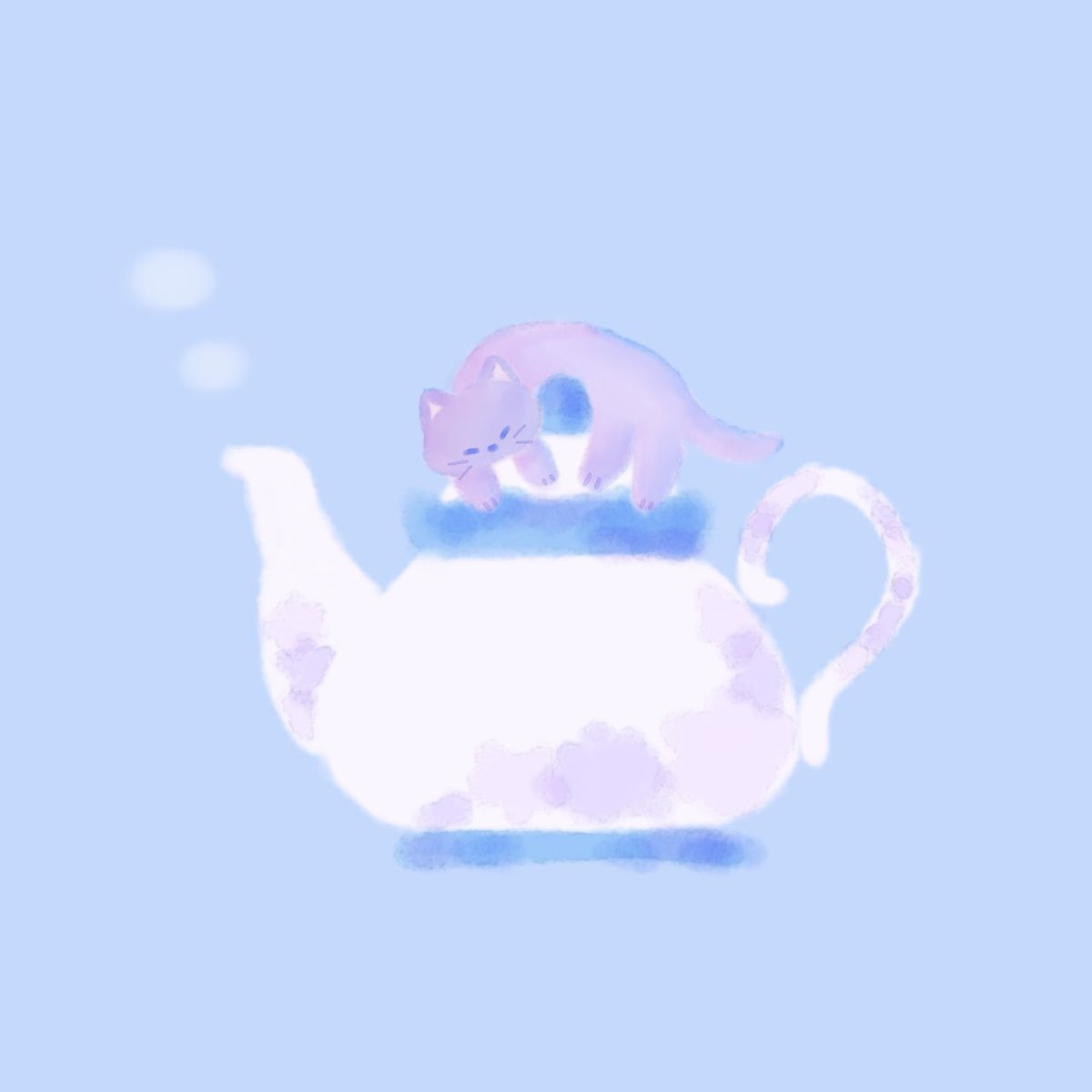 ポットの上でポカポカお昼寝💤
あったかくて気持ちいいね☺️