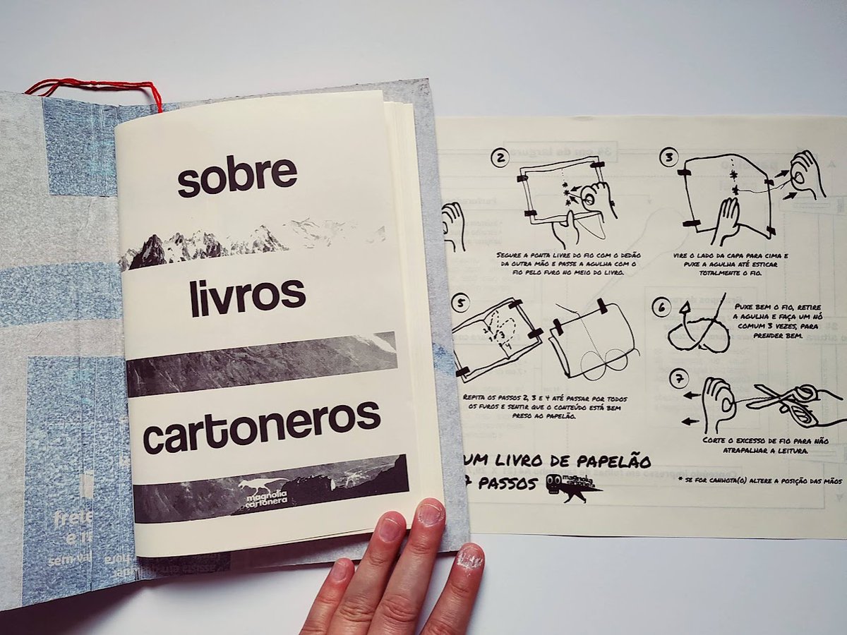 magnolialivros's tweet photo. Sobre Livros Cartoneros" foi escrito para apoiar pessoas que estejam com vontade de começar a se dedicar às publicações independentes, em especial aos livros cartoneros, feitos com capas de papelão reutilizado. Conheça o livro: https://t.co/dHFNl6vAid https://t.co/4jgaODHUSA