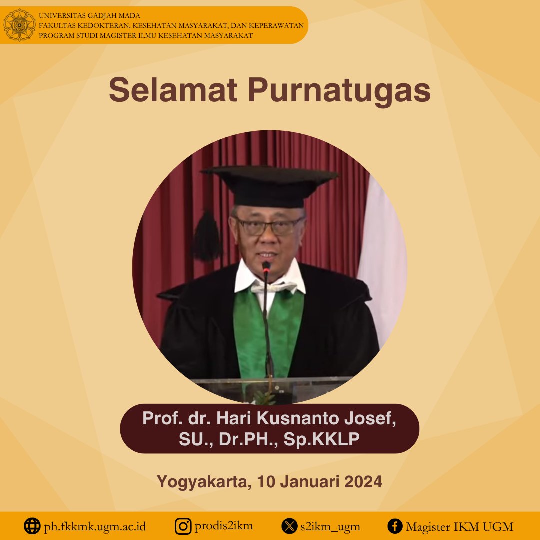 S2 Ilmu Kesehatan Masyarakat, UGM tweet media