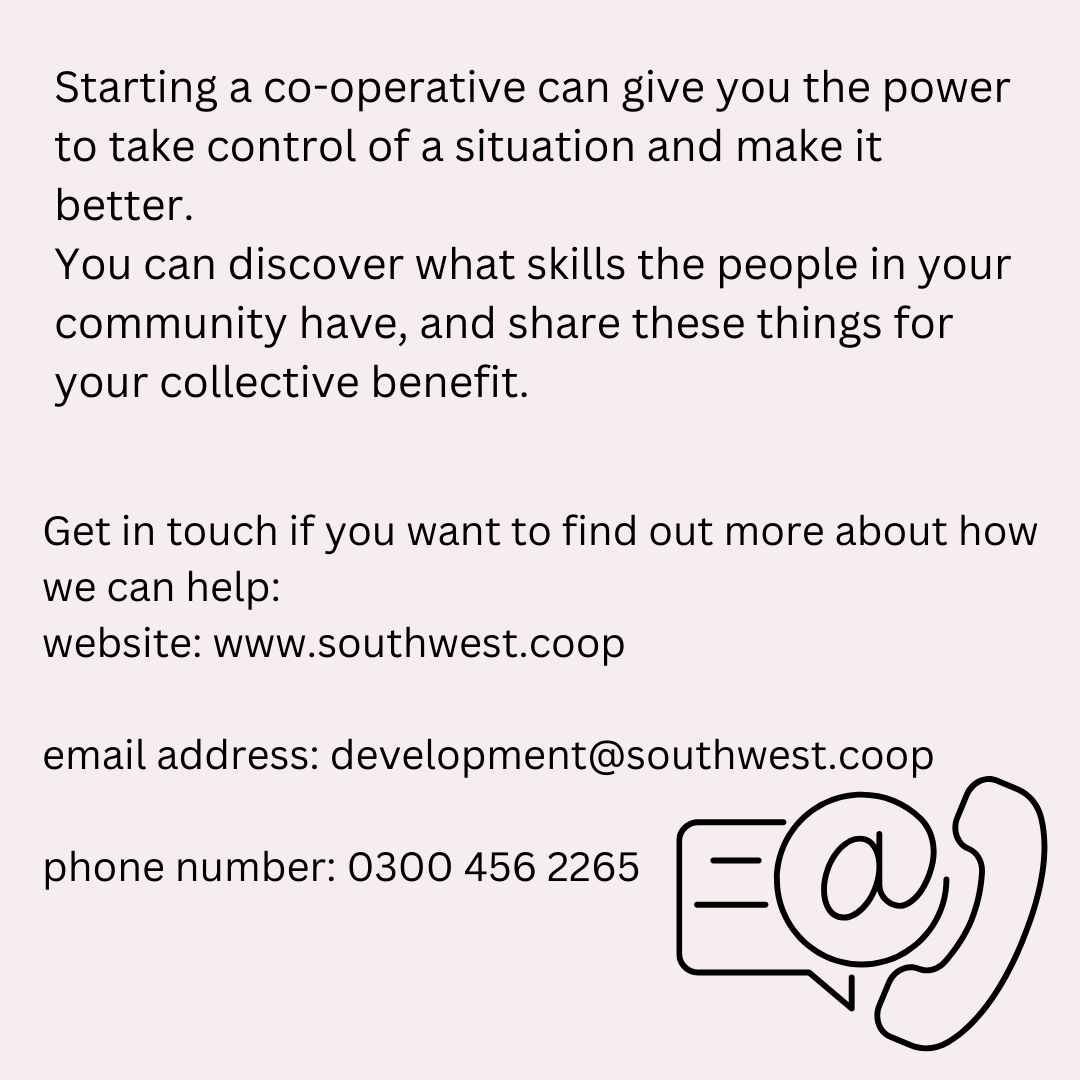 SWcoopservices's tweet image. Could a co-operative be right for you?
Co-operatives are a great way of a local community coming together and creating their own solution to a shared problem.
We have a full range of services to support co-ops and community benefit societies: southwest.coop