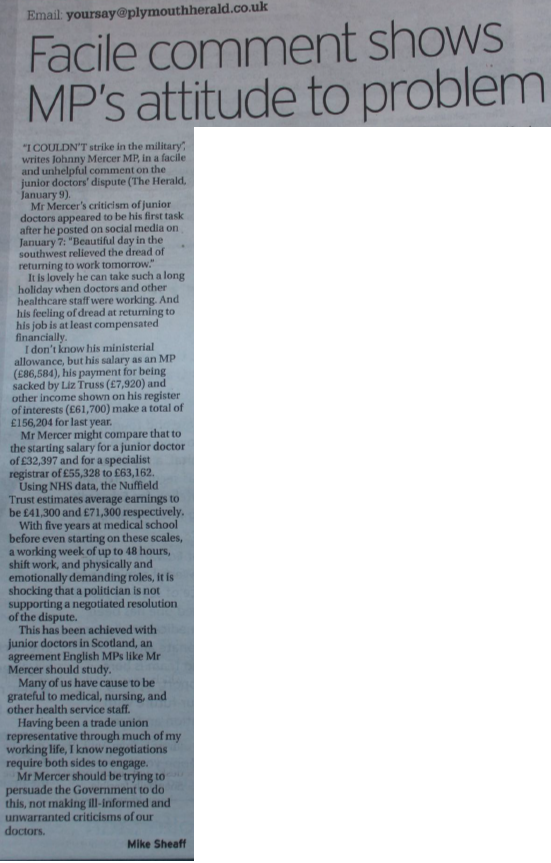 mikesheaff's tweet photo. @ArgyleLoz My letter in today's Plymouth Herald https://t.co/8r4Nupx8vW