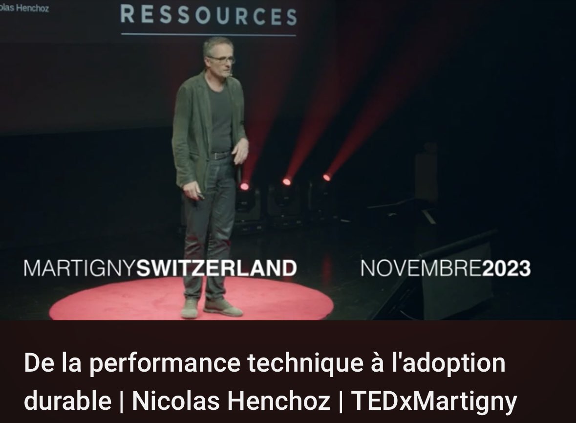 Thank you <a href="/TEDxMartigny/">TEDxMartigny</a>! #NicolasHenchoz, Director of <a href="/epflecallab/">EPFL+ECAL Lab</a>, shared insights on exploring the potential of technology through design and artistic practices. The digital industry often forgets that it cannot rely on technology only…. youtube.com/watch?v=MnwnH3…