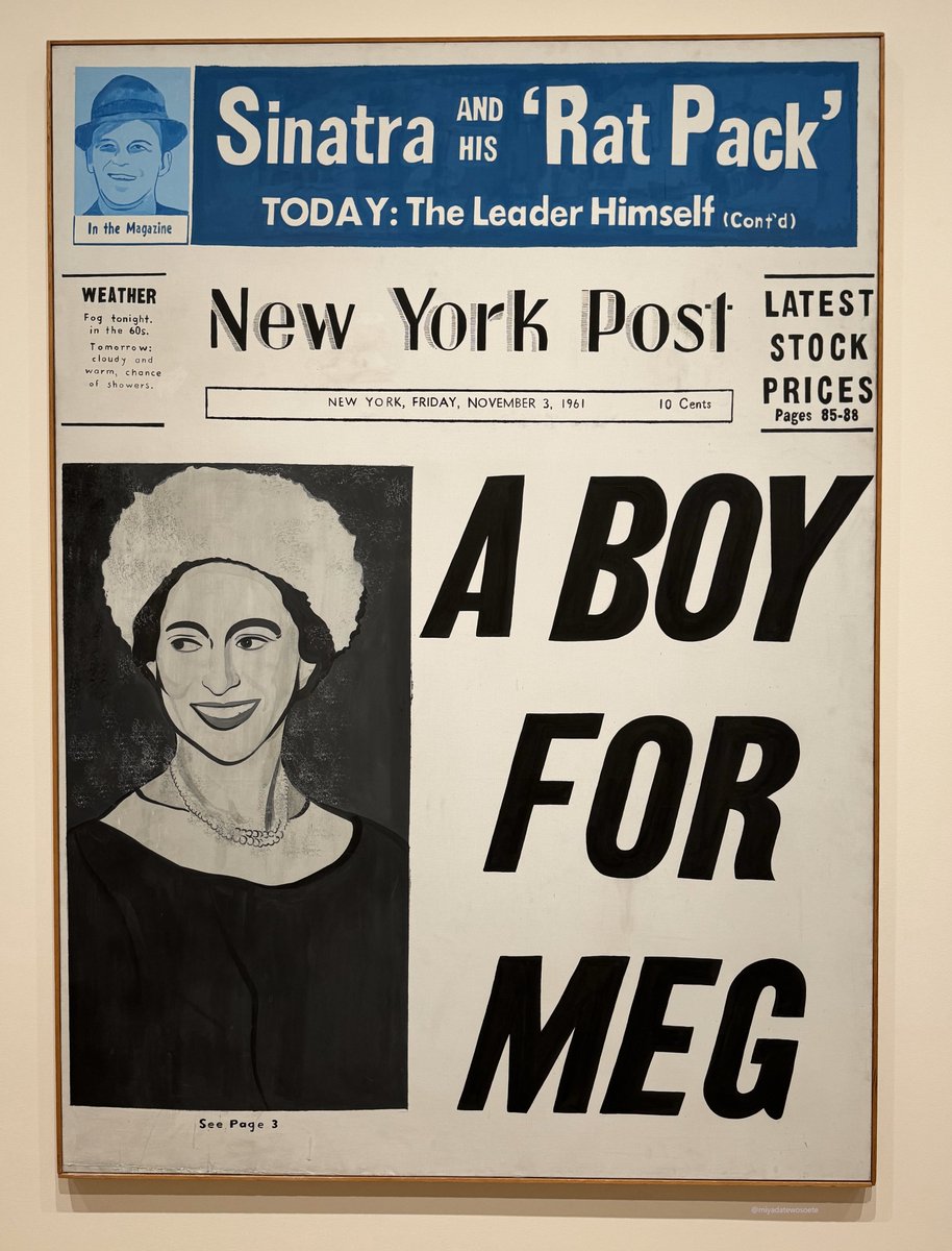 #ABoyforMeg に #宮舘を添えて

#NationalGalleryofArt
#NGA
#ナショナル・ギャラリー・オブ・アート
#AndyWarhol
#アンディ・ウォーホル
#WashingtonDC
#ワシントン
#宮舘涼太 
#SnowMan

Andy Warhol
A Boy for Meg

East Building, Upper Level - Gallery 407D