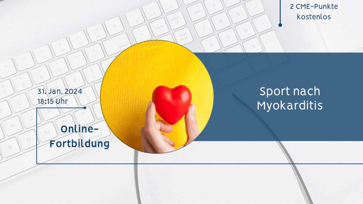 💡Welchen Stellenwert hat das MRT zur Diagnosestellung? 🤓Wann darf wieder mit dem Sport begonnen werden? Die Antworten gibt es in unserem #Webinar #Sportkardiologie am Mi, den 31.01. Anmeldung: 👉sport.mri.tum.de/de/fortbildung… Wir freuen uns auf euch! 🙂