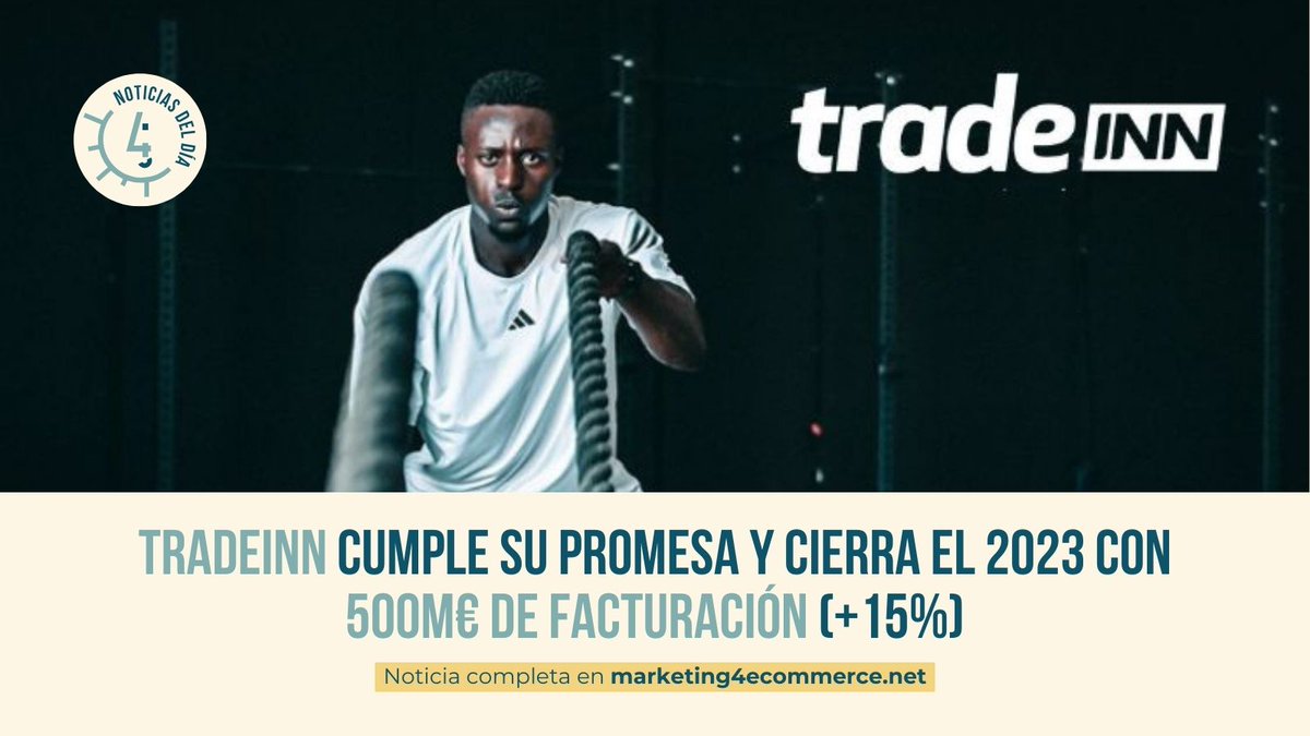 🏆 <a href="/tradeinnsl/">Tradeinn</a> ha alcanzado una facturación de 500 millones de euros en 2023💶, cumpliendo así con los pronósticos anunciados tras su exitoso Black Friday🤩