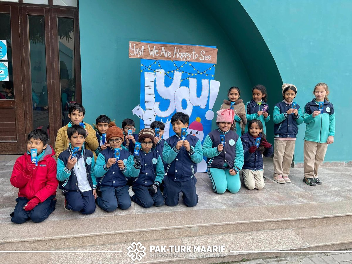 PakTurkMaarif's tweet photo. Embracing the joy of learning and laughter with our little Maarifians! ๐โจ
#PakTurkMaarif #FunFilledWeek https://t.co/OAMNbNkgTx
