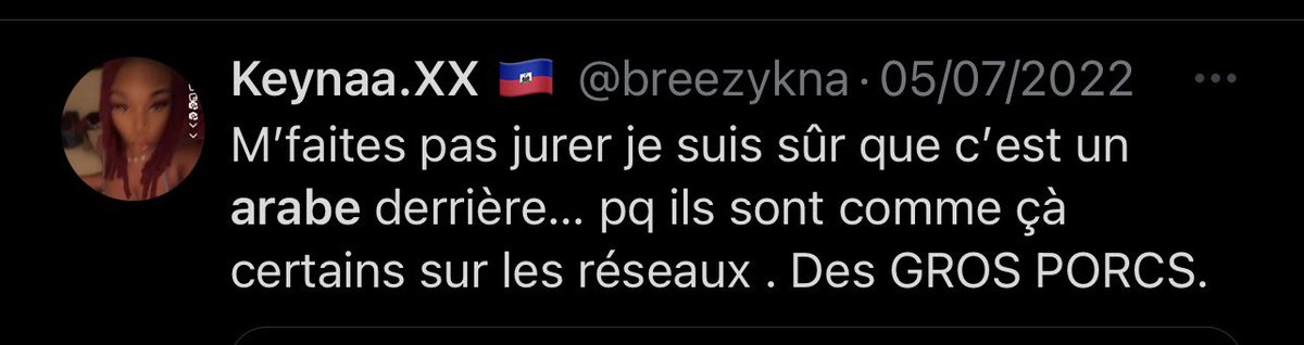 _JaxTelller's tweet photo. Encore un compte qui est là que pour alimenter la haine, elle s’est faite planté par personne, elle est juste raciste c’est une mythomane https://t.co/kOrCGbSJwx