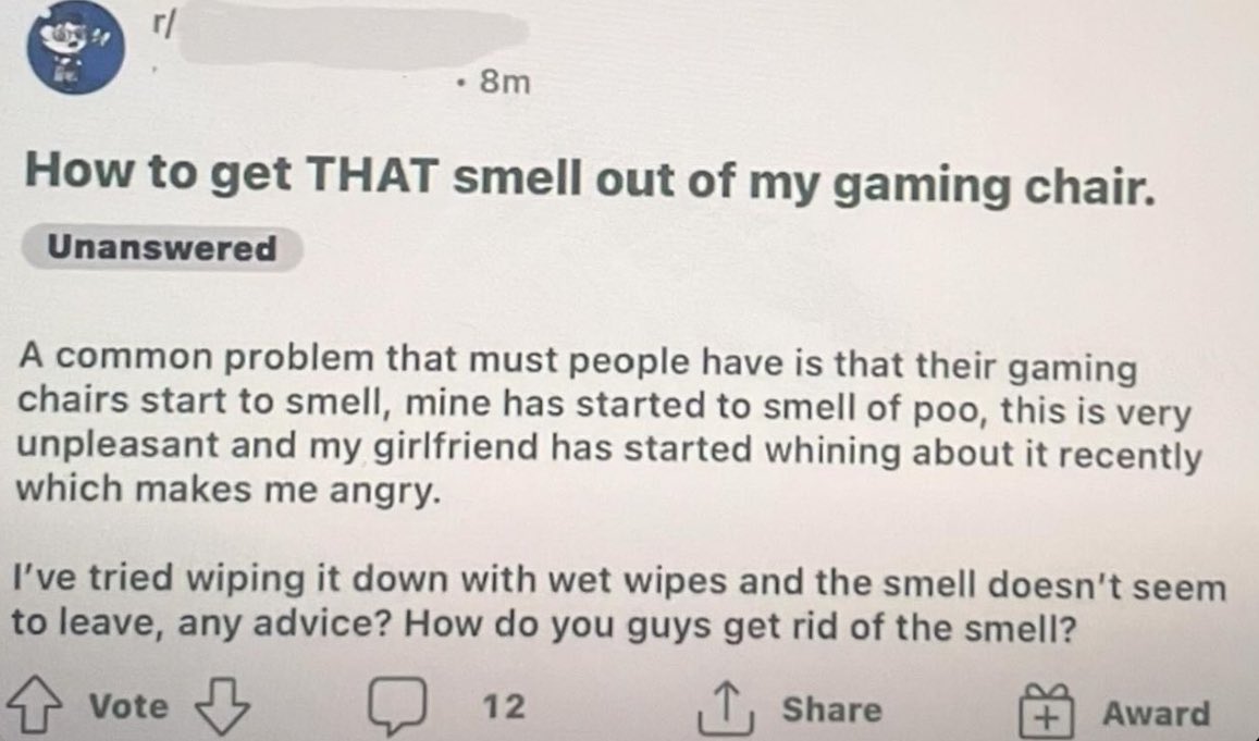 How to Get That Smell Out of My Gaming Chair 