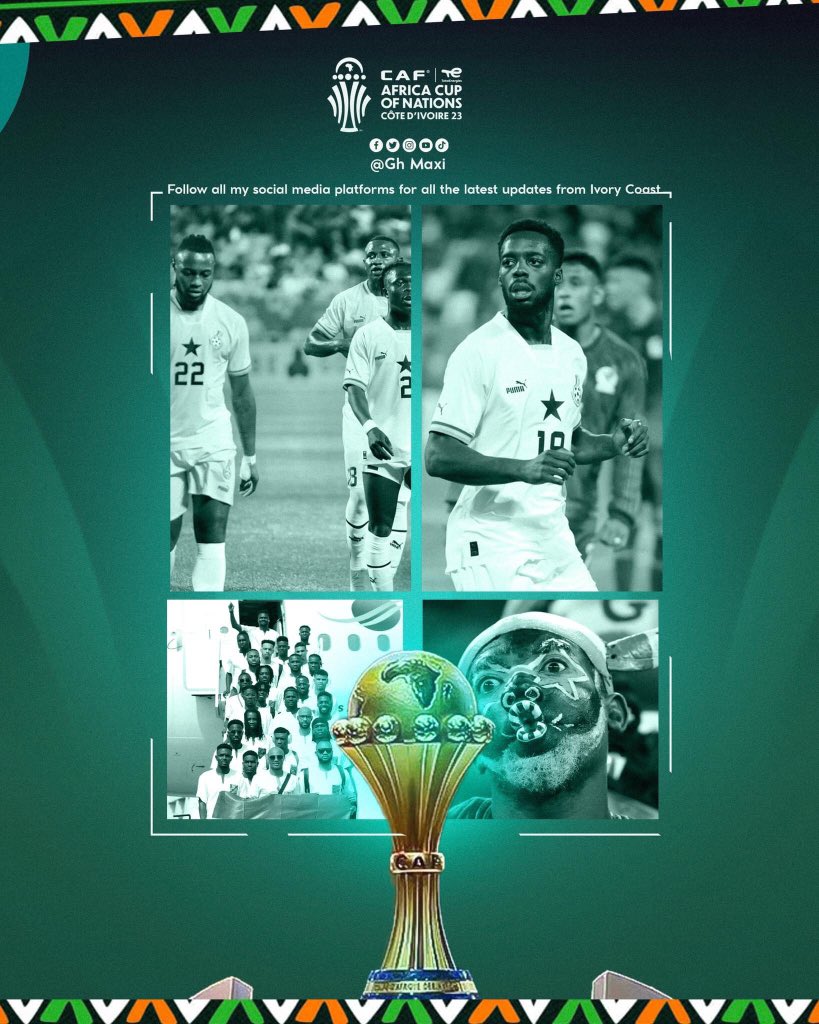 GhMaxi9's tweet photo. Hey Guys! AFCON is here again follow all my Social Media Platforms for all the latest update form Ivory Coast.

#TotalEnergiesAFCON2023
#afconwithmaxi
#Maxigraphics https://t.co/YmlePywG2e