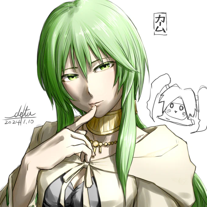 昔の落描きを描き直しました。 