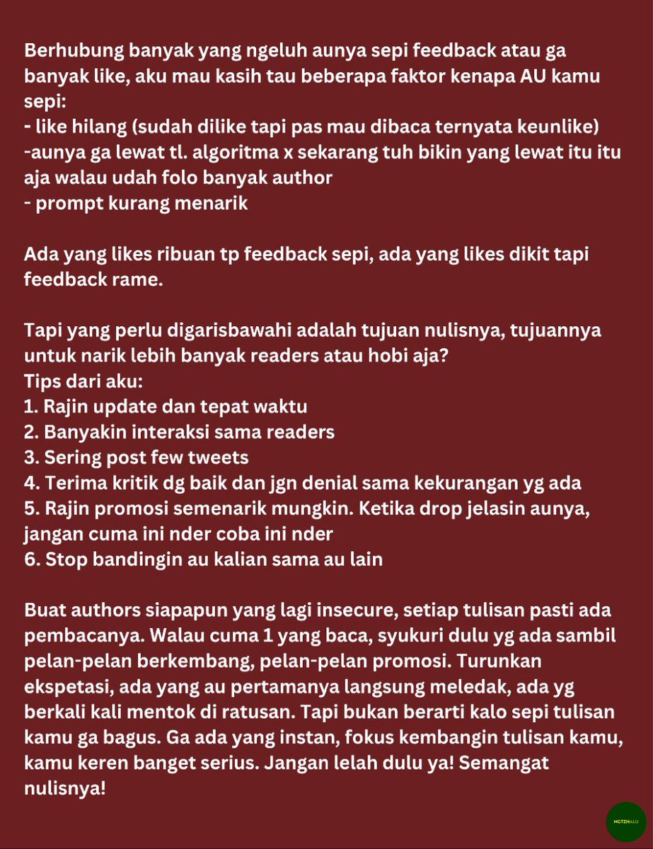 nctzhalu's tweet photo. /bctzh/ teruntuk authors yang sudah semangat menulis untuk menghibur secara cuma-cuma, kalian hebat! ❤️ https://t.co/kT8fHSZoLi