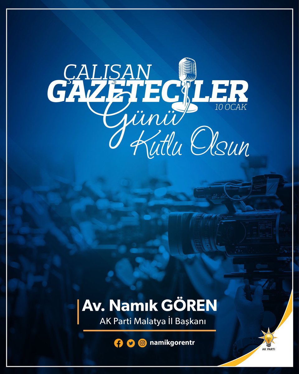 Her koşulda özverili bir şekilde çalışarak kamuoyunu bilgilendiren gazetecilerimizin #10OcakÇalışanGazetecilerGünü kutlu olsun.