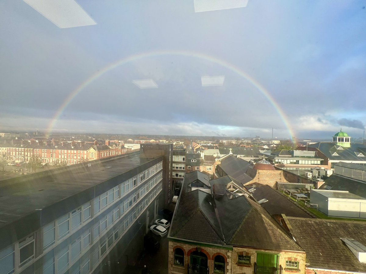 Nice view from the office today. I wonder if there’s a pot of gold at either end 🌈🤔
