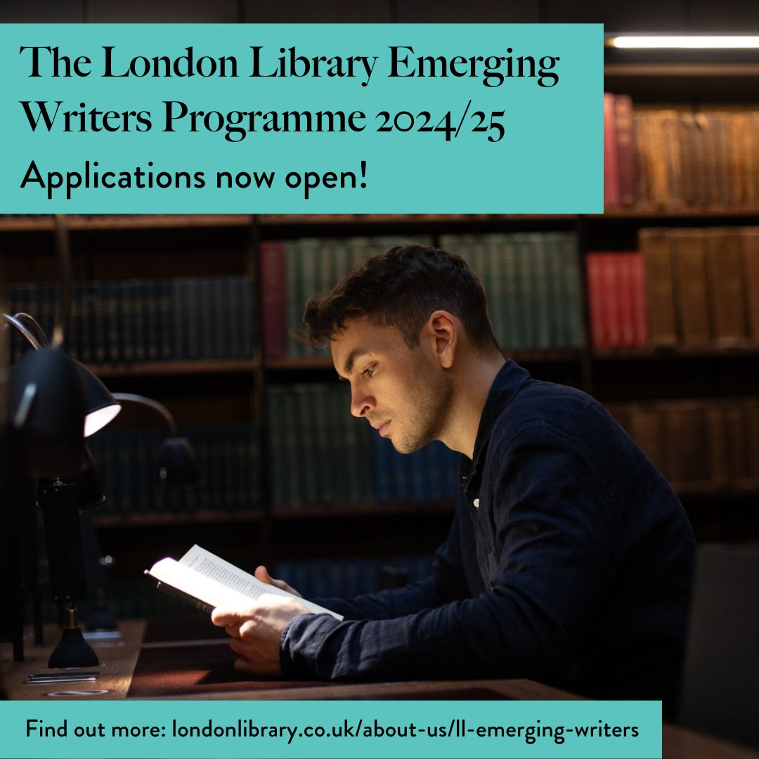 The London Library Emerging Writers Programme opens for submissions today! The Programme is geared towards supporting writers at the start of their careers✍️ Applications close at 11am on 28 February 2024. Find out more and how to apply: londonlibrary.co.uk/about-us/ll-em…